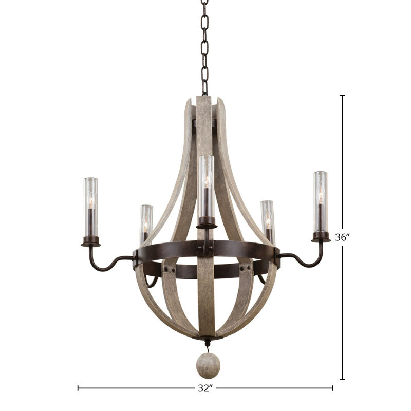 Lustre extérieur Harper 5 LT Harper Gold Kalco
