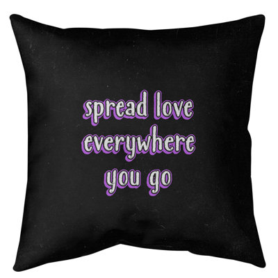 Coussin de sol à motif d’amour spread