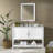 Caitline 48" W Modern Shaker Soft Close Doors Vanity Cabinet with Open Storage Shelf
