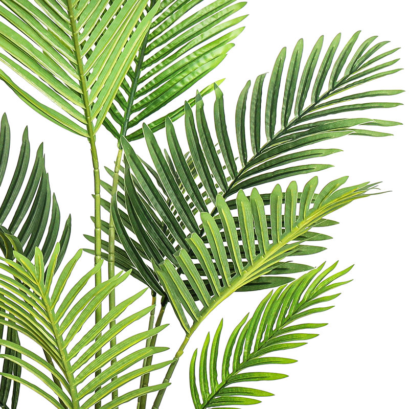 Faux palmier Areca dans un pot noir, H 48 po x l 30 po x P 30 po