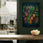 Herbs Spoons Spices Portrait Kitchen Wall Art - Canvas Framed Print-126371357