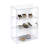 Acrylic Lockbox Countertop Display Case w/ 2 Shelves 12.375" wide