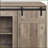 TV Stand with 2 Sliding Barn Doors – Grey Washed Farmhouse, Fits 60-Inch TV | Grey | Farmhouse