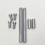 2PCS 80 X 7 MM, 2PCS 25 X 7 MM Sign Standoff Screws For Wall Mount Acrylic Picture Frame Hardware Advertising Screws, Silver B31F7D56B89F4ACE817D8B942A8EEBA4