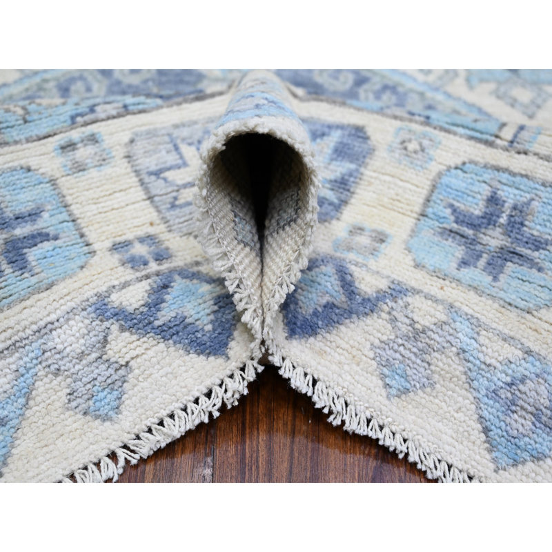 Victorhugo One-of-a-Kind Rectangle 8'0" X 9'7" New Age Area Rug in Ivory