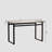 Minimalist Rectangular Glass Dining Table For 4-6 With 0.31" Tempered Glass Tabletop And Chrome Metal Legs, Writing Table Desk