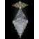 D48''x H120'' Extra Large Square 6 Tiers Chandeliers For High Ceilings Gold Ceiling Light
