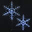 La paire de flocons de neige en cristal hexagonal Holiday Aisle® avec lumières DEL