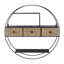 3 Piece Circle Accent Shelf with Drawer