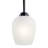 Ramblewood 1-Light Black Pendant with Satin Etched Glass Shade-1764388572-1870391130
