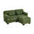 Velours côtelé vert sélectionné