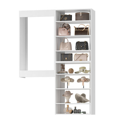 Modular Closet System, Versatile and Customizable Walk-In Design for Efficient Storage and Organization