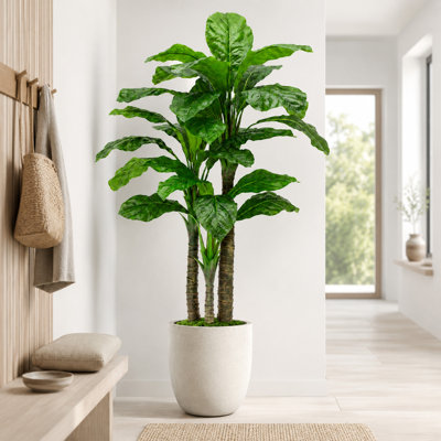 7FT Artificial Banana Tree, Realistic Faux Tropical Floor Plant with Lush Green Leaves, Large Indoor Artificial Plant in Nursery Pot for Living Room, Bedroom, Office, Entryway & Home Decor