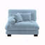 Canapé Pariss LSF avec 2 coussins - bleu-129237892