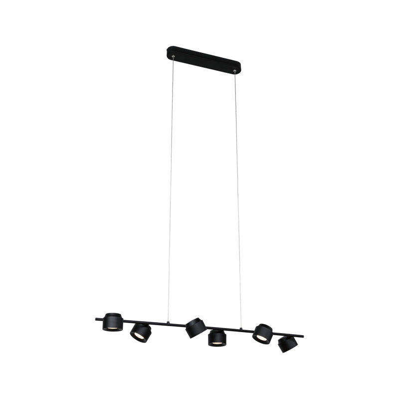 6 - Light Black LED Pendant