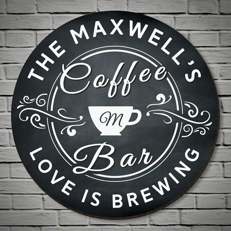 Décoration murale personnalisable Love Is Brewing