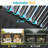 12×20Ft Pergola With Curtains & Netting, Dark Gray