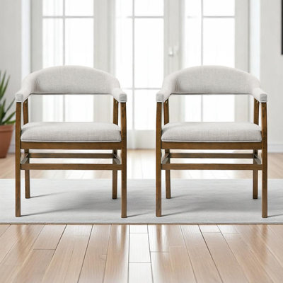 Gild Dark Walnut Finish Side Chair (Set-2)