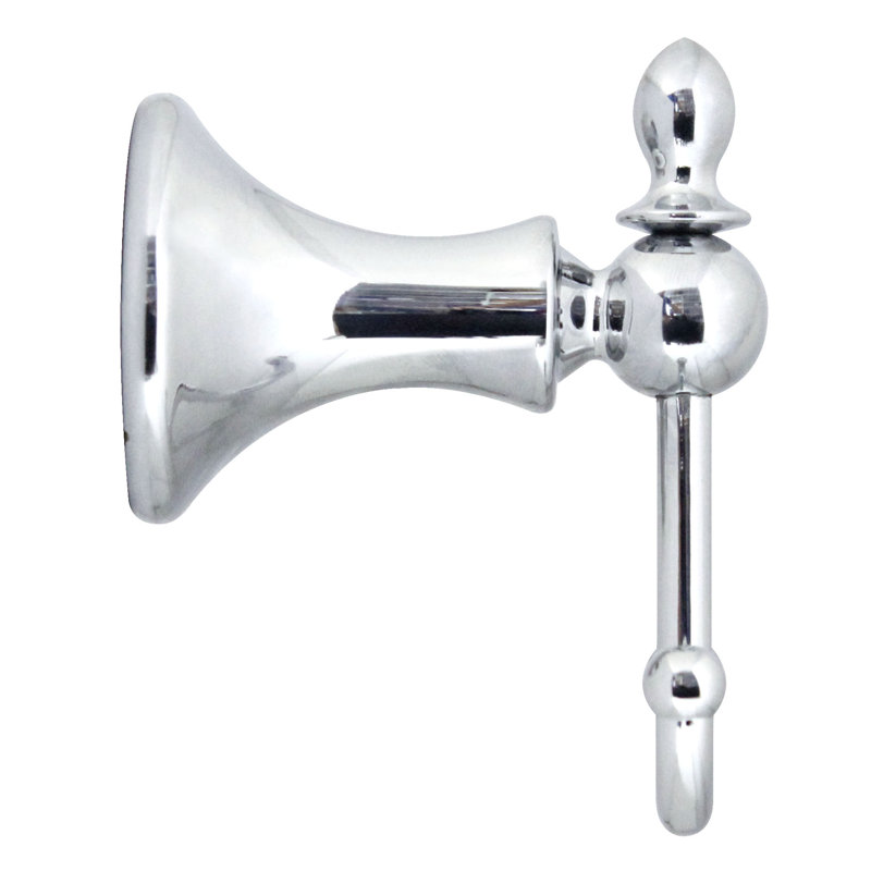 Porte-peignoir double Khorawa, Chrome poli