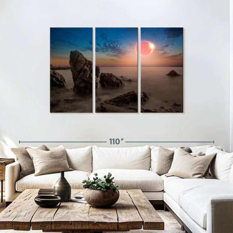 Solar Eclipse Gillard Scene, 48" H x 74" W