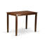 Ensemble de table de salle à manger à hauteur de comptoir 3 pièces comprenant une table de salle à manger rectangulaire et 2 chaises rembourrées en tissu de lin, acajou-247026614-222820432