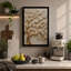 Flowering Tree Relief Botanical - Wrapped Canvas-1802885478-1802885497