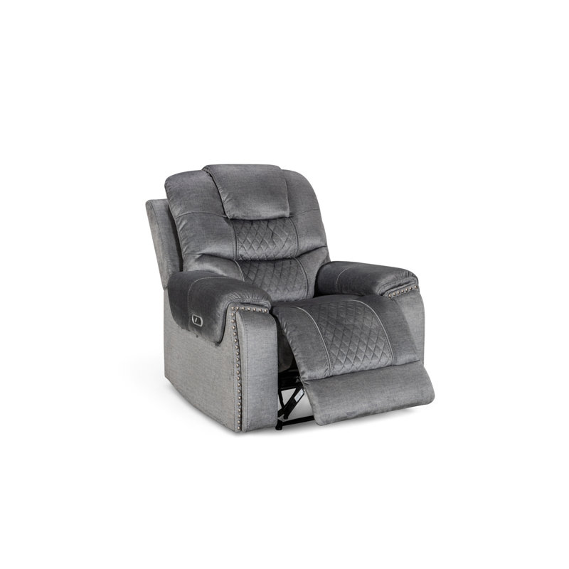 Bostin 102cm Wide Chenille Standard Recliner