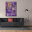  «Cracklin Gold» par Pat Saunders-White, art mural sur toile, 40 po x 54 po