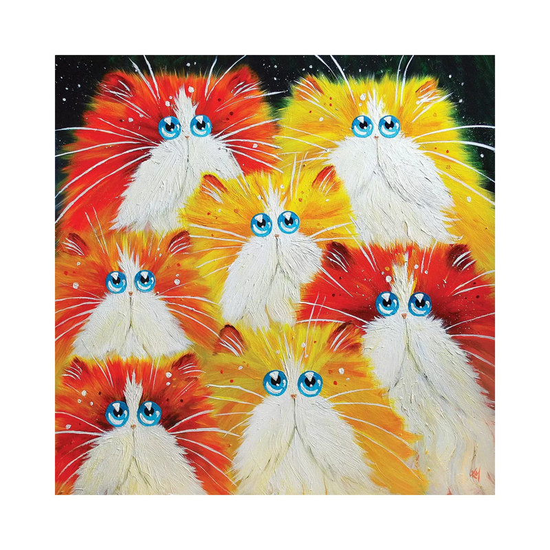 Gingerama by Kim Haskins - Wrapped Canvas Print, 45.72 cm H x 45.72 cm W x 1.91 cm D
