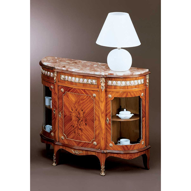 Desserte Demi Lune Curio Ends 47 "