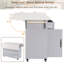 Îlot de cuisine avec armoire de rangement pour poubelle-831787791