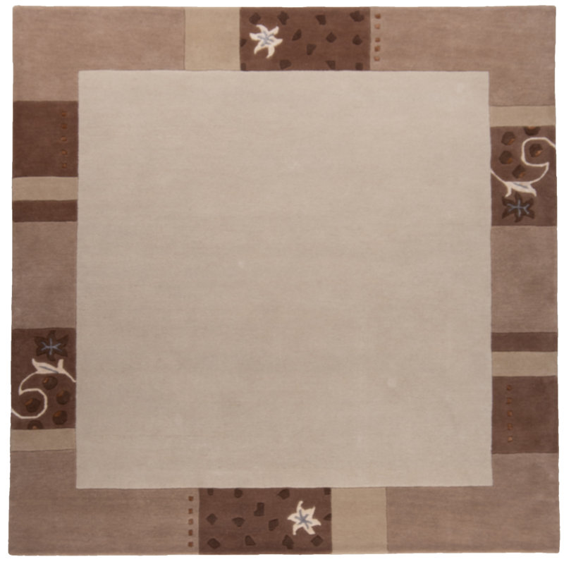 Jadyn Hand Tufted Beige Rug, Square 200cm