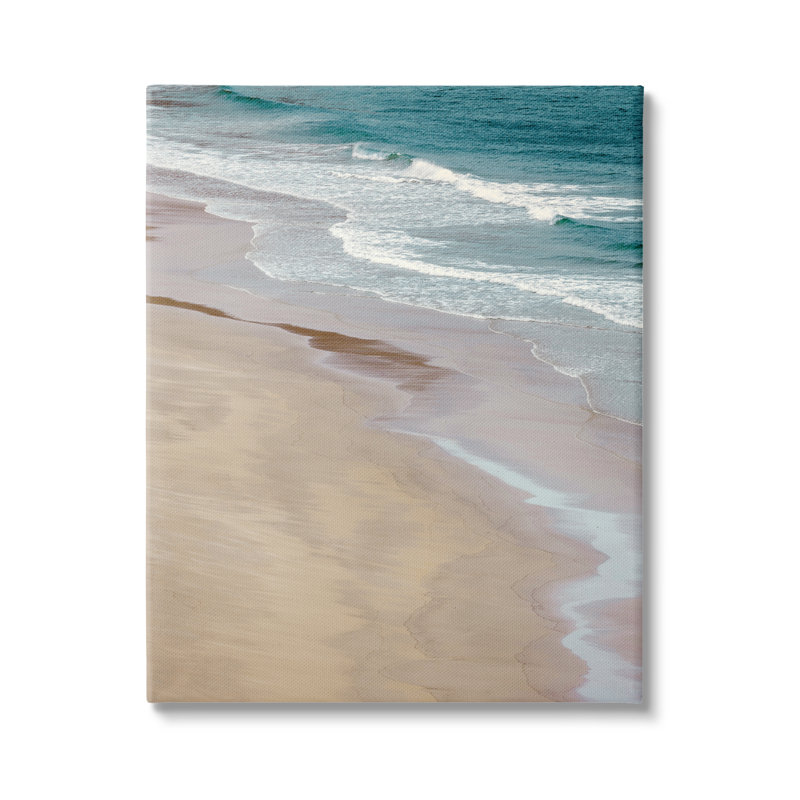 Vue aérienne de l'océan, de l'eau et de la côte, par Danita Delimont - photographie sur toile tendue