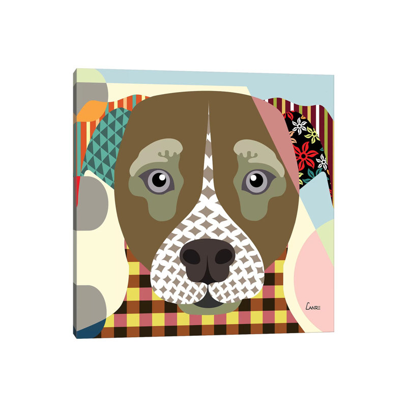 Jack Russell by Lanre Studio - Wrapped Canvas Gallery-Wrapped Canvas Giclée, 30.48 cm H x 30.48 cm W
