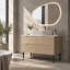 Meuble-lavabo de salle de bain autoportant ou mural de 92 cm (36,16 pouces) avec lavabo en céramique et tiroirs à fermeture en douceur