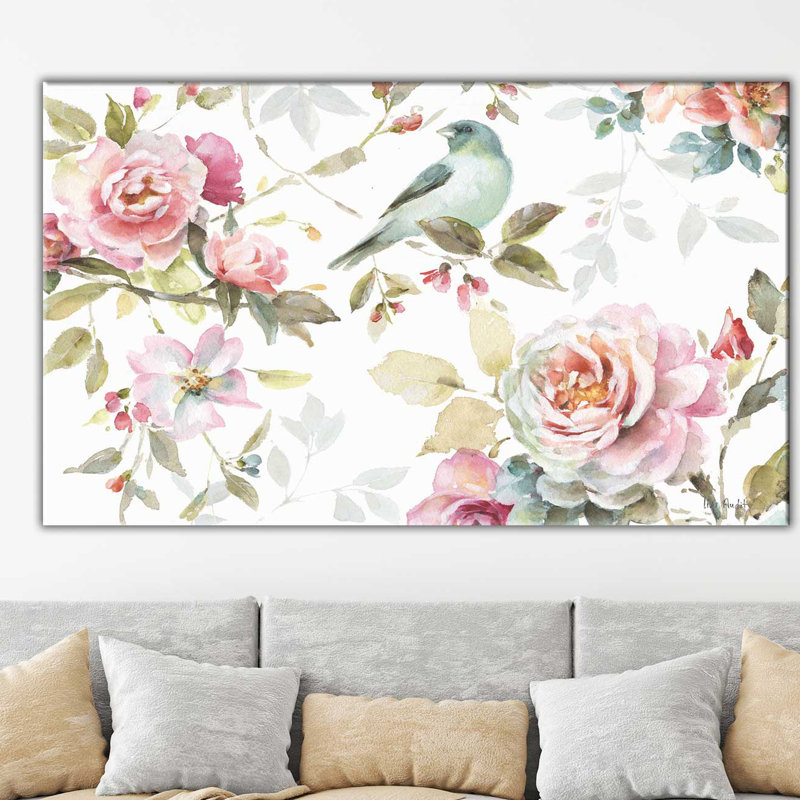 «Beautiful Romance III», reproduction de peinture acrylique sur toile, H 36 po x l 60 po x P 1,5 po, Toile tendue