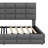 Upholstered Daybed With Storage 2 Drawers And Charging Station, Day Bed Frame With LED Lights And Storage Headboard-604348931