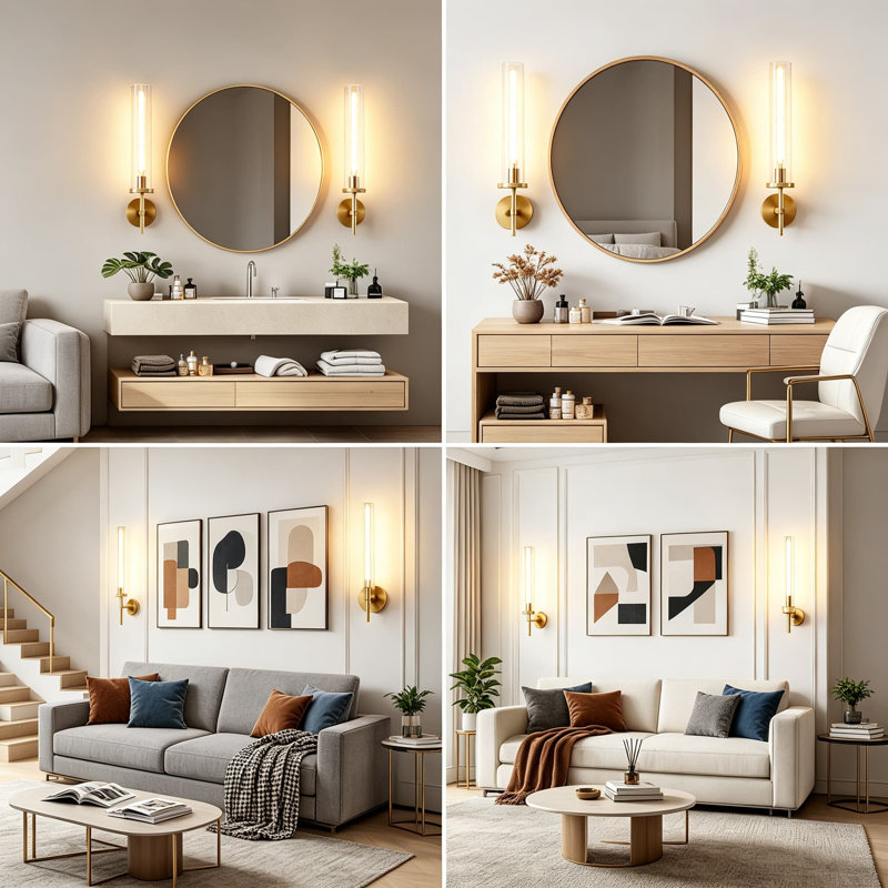 Ensemble de 2 appliques murales modernes Micstar, Deux lumières