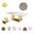 Brayden Studio® Inc Furniture Coffee Table With 52" Faux Marble And Stainless Steel Base-746537184