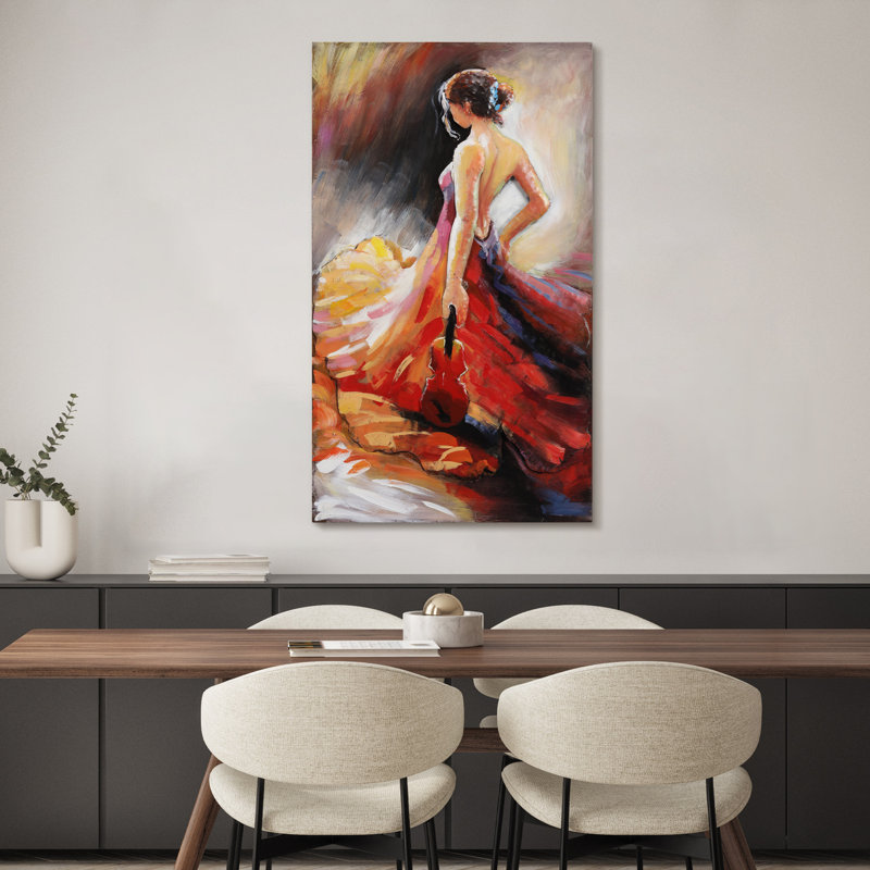 "Flamenco" Mixed Media Iron Wall Décor