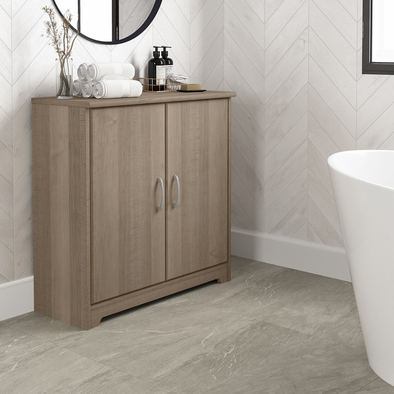Cathren Bathroom Storage Cabinet, Ash Gray