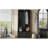 Elegant Free Standing Hall Tree Set of 2, Multifunctional 3-IN-1 Entryway Coat Rack with Black Retro Handles, Seating Bench with Storage Drawers for Hallway, Living Room-973677660