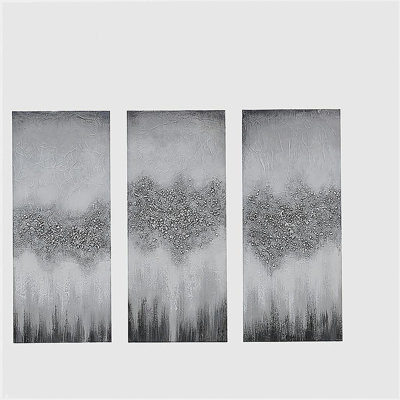 Heavily Embellished 3-piece Canvas Wall Art Set