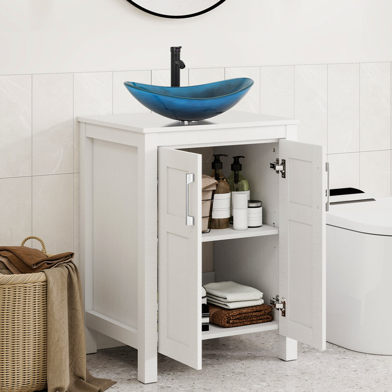 Meuble-lavabo autoportant avec lavabo