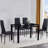 4 - Person Glass Top Four Leg Dining Set