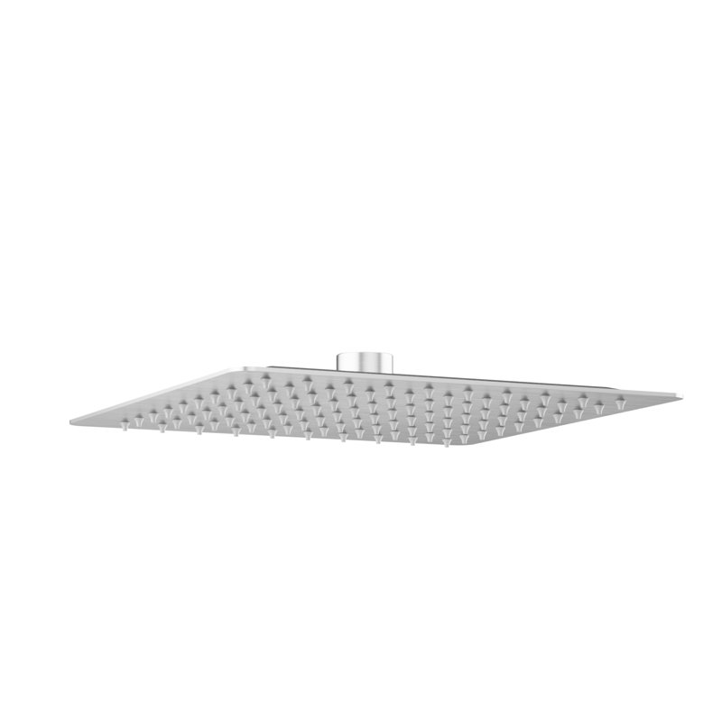 10-inch Single-Spray Square Rain Shower Head, Brushed Nickel
