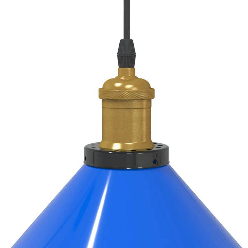 Ashyia 1 - Light Gloss Green Pendant, Gloss Dark Blue