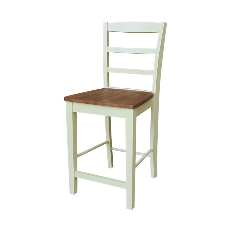 Tabouret de comptoir 24 po Klynn,  Hickory / cadre coquille