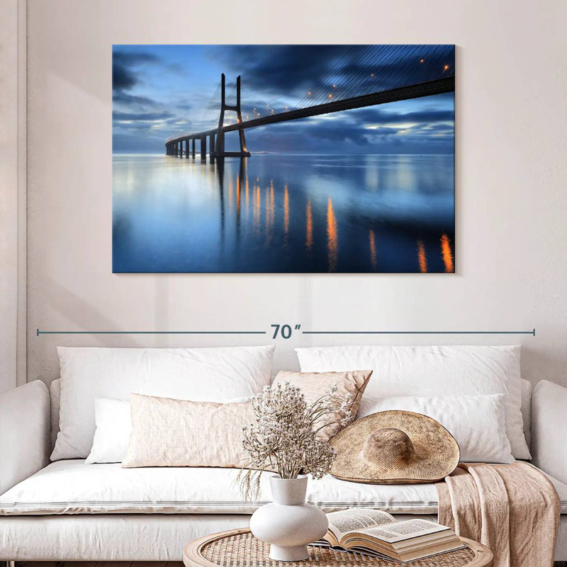 Lilie Vasco Da Gama Bridge la nuit