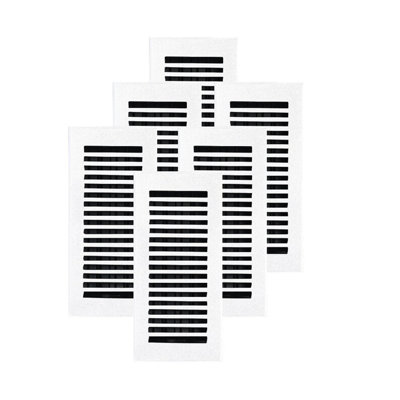 Paquet de 6 ouvertures de conduit 4 po x 10 po SLEEK (5-1 / 2 po x 11-3 / 4 po)